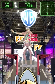 ARキャラクターとの対戦ゲーム画面